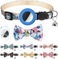 Airtag Pet Collar Bow Ties للقطط