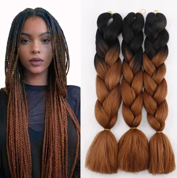 Wholesale Crochet Yaki Jumbo Braid Synthetic Braiding Hair Ez Pre Stretched Expression Braiding Hair Bulk