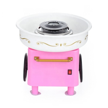 Lovely 450W Electric Automatic Marshmallow Cotton Candy Machine with Wheels
