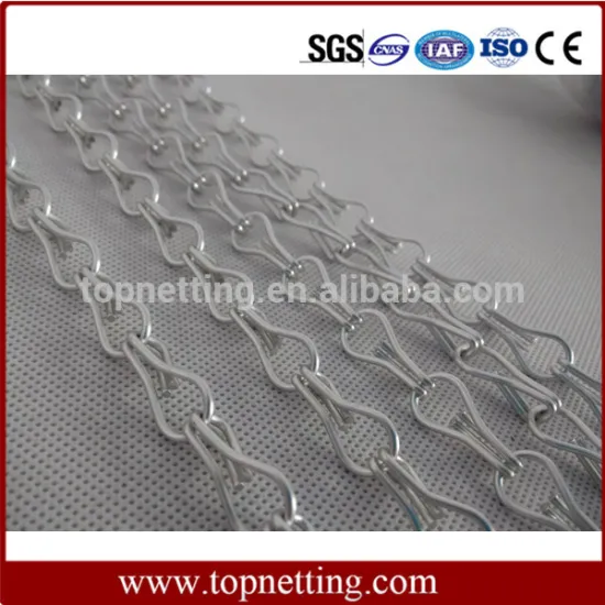 Aluminum anodized decorative metal fly screen chain door curtain