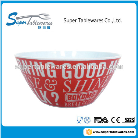 Fruit Melamine Plastic Salad Bowl