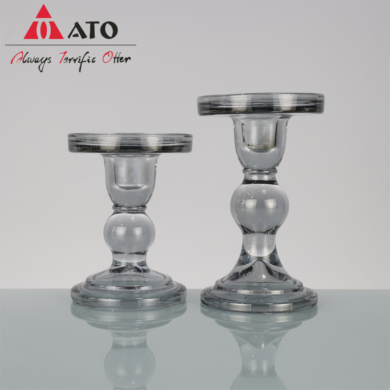 ATO Ins French simple Roman glass candlestick decoration
