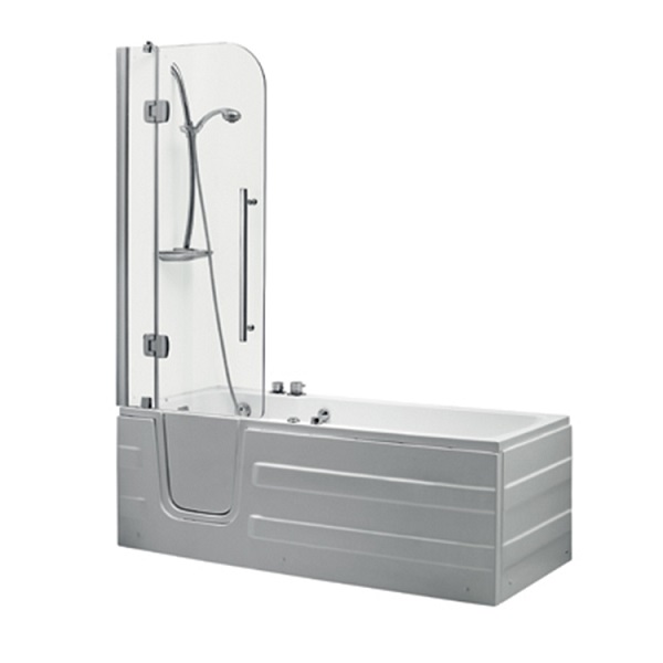 Badewanne Soak -Tiefe Neues Einweichen mit temperamentvollem Glasweg in der Badewanne