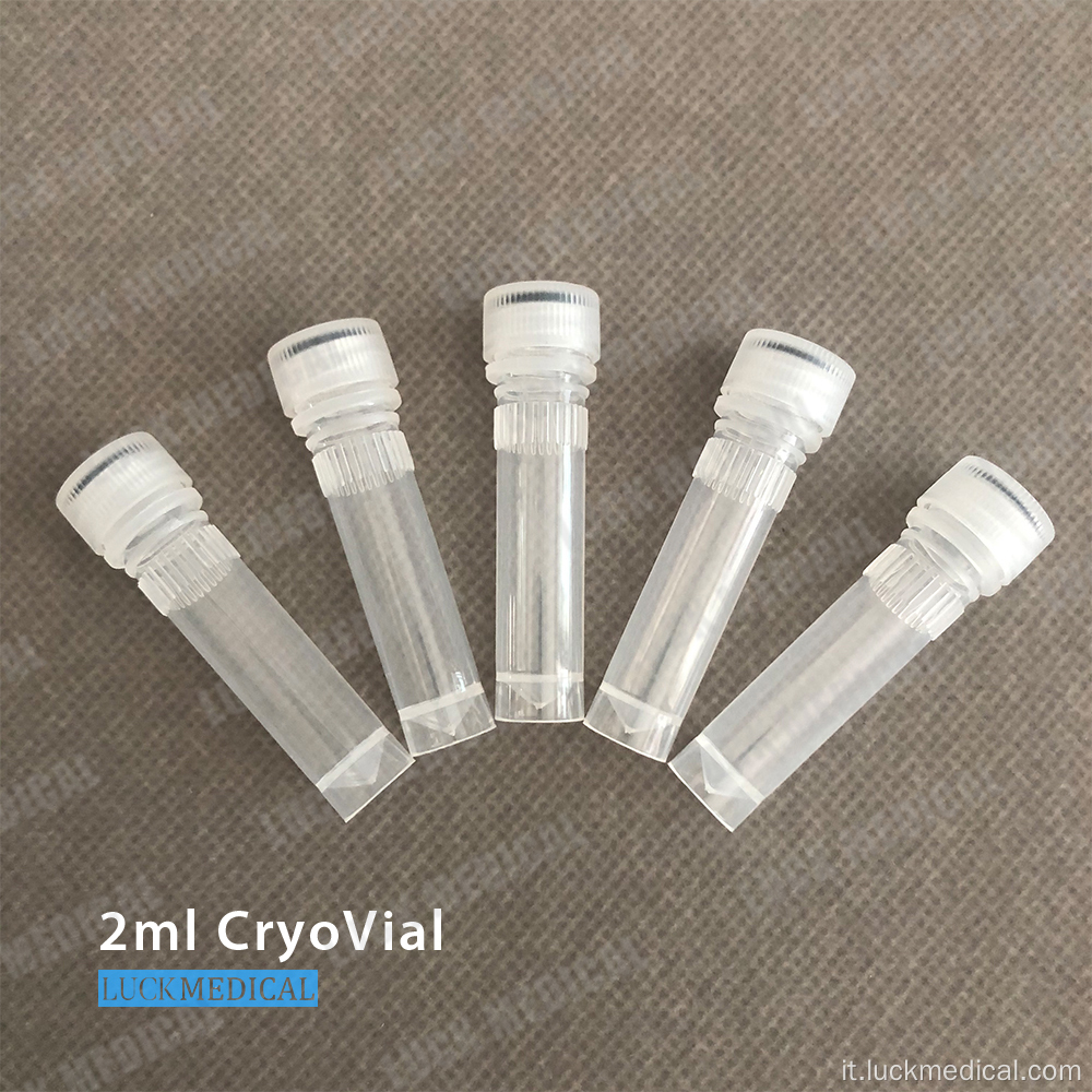 2 ml Fial cryogenic 2 ml di trasporto tubo