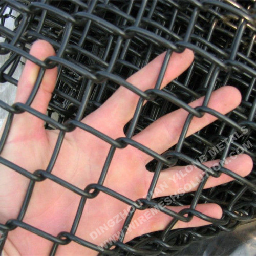 Black PVC Coated Chain Link Fence