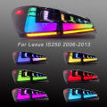 HCMOONTZ V2 RGB Conjunto de lámparas traseras de automóvil para Lexus IS250 IS300 IS350 ISF 2006-2013