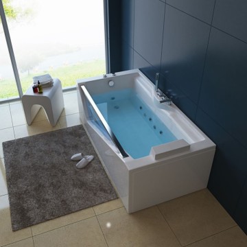 Moderna vasca a LED singolo acrilico con Spa di massaggio a temperatura costante intelligente