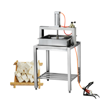 Pneumatic Stainless Steel Double Molds Soya Milk Bean Curd Tofu Press Machine
