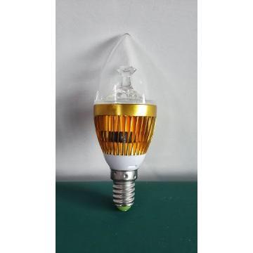 long life 3W span candle bulbs energy saving aluminum heat sink