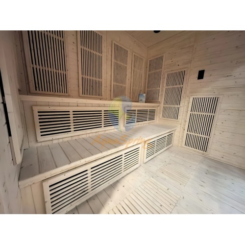 White Pine Outdoor Wooden Sauna Room