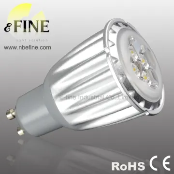 GU10 LED spotlight bulb 4x2W aluminium body
