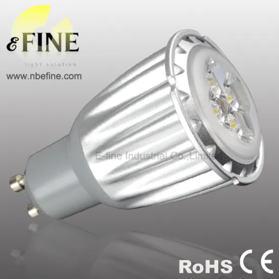 GU10 LED spotlight bulb 4x2W aluminium body