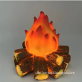 LED Resin Simulated Charcoal Flame Fireplace Atmosphere Lamp (Battery Operated)