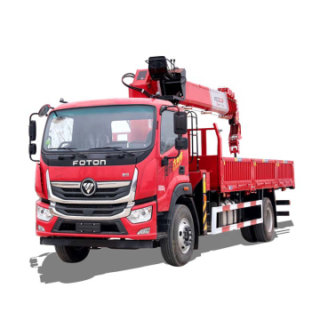 Foton 트럭 크레인 4x2 180hp 유로 5 디젤 엔진 트럭 장착-크레인 8ton 카고 트럭이있는 크레인 LHD RHD China Factory