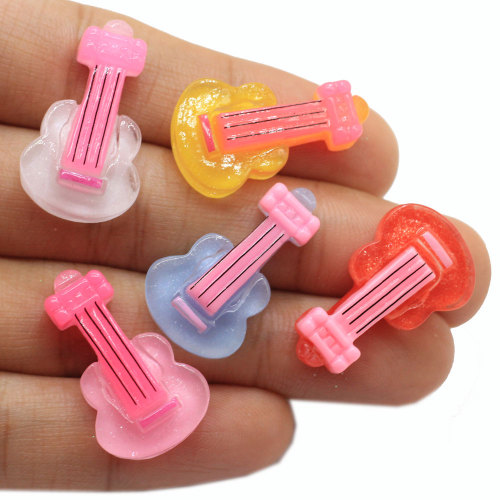 Resin Beads Wholesale Flatback Violin Guitar Cabochon Musical Instrument Home Diy Art Embellishment Jewelry Ornament