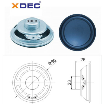 66mm 4ohm 5w neodymium full range speaker