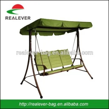 Patio hanging 3 seat garden swings with canopy