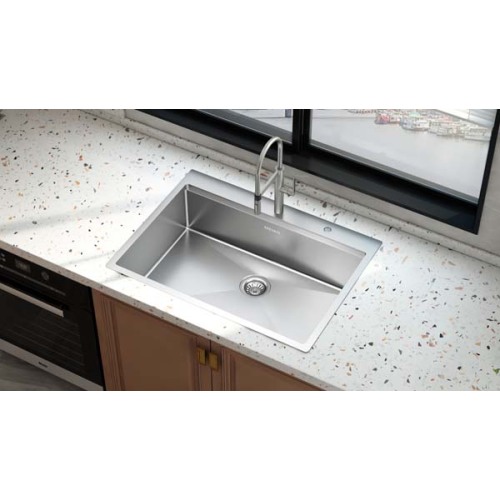 Farmhouse Topmount Single bowl Stainless Steel Handmade sink