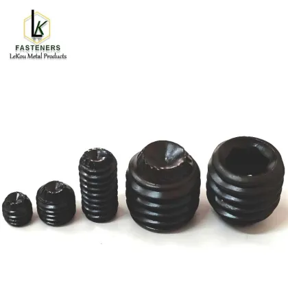 Serrated-Locking Alloy Steel Cup-Tip Set Screws