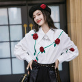 Spring and autumn personality shirt women's