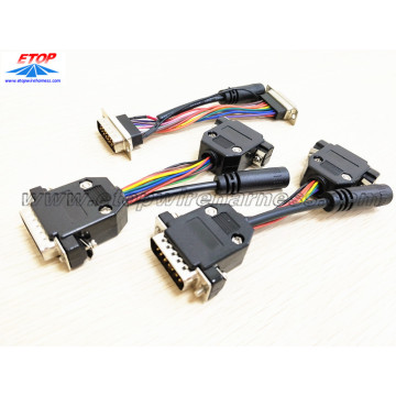 D-sub to DC cable assemblies