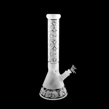 18 Inches Sandblasted Beaker Hookah Waterpipe Wholesale Factory Glass Smoking Water Pipe High Quality