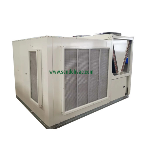 Sistema de ar condicionado de aquecimento e resfriamento na cobertura