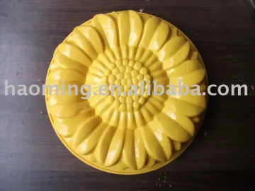 chrysanthemum shape cake mould/Silicone cake decoration /yellow color silicone cake mould