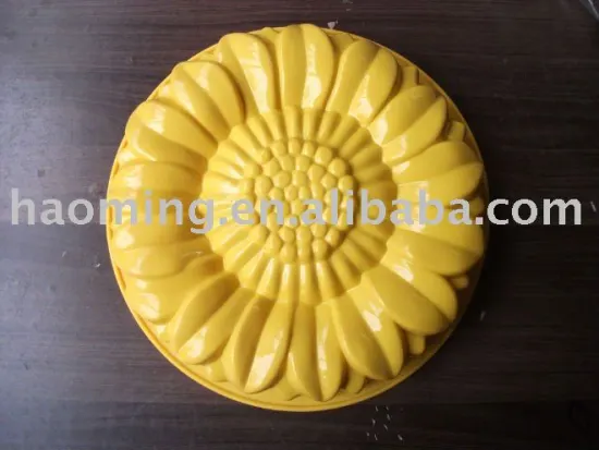 chrysanthemum shape cake mould/Silicone cake decoration /yellow color silicone cake mould