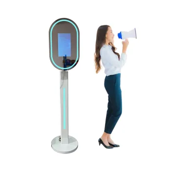 2021 Hot Sell Selfie Photo Booth Kiosk Magic Photobooth