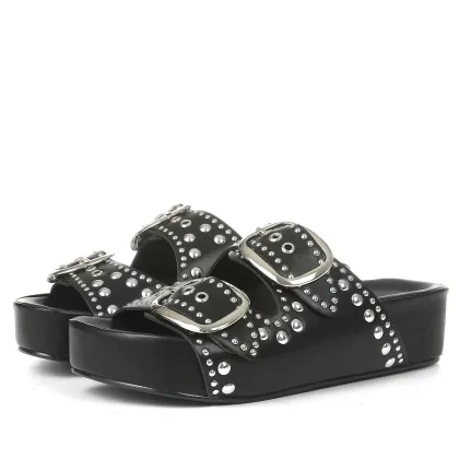 Women's straw sandals, summer beach sandals