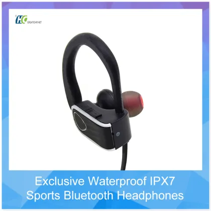 IPX7 Waterproof Sweatproof Sports Wireless Headphones
