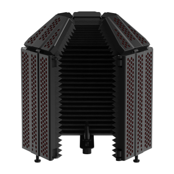 XTUGA Recording Microphone Reflexion Filter and Portable Vocal Booth Shield (5 Door)
