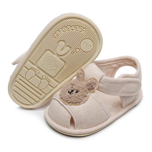 Sandalias de tela para niños pequeños de 0 a 18 meses