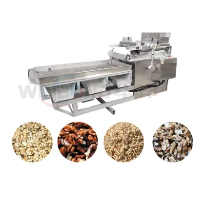 Nut Chopping Machine: Straight Knife for Pecans, Macadamias, Peanuts, Hazelnuts, Cashews, and Almonds