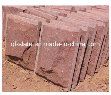 Natural Red Sandstone Cultural Wall Cladding for Mushroom Surface