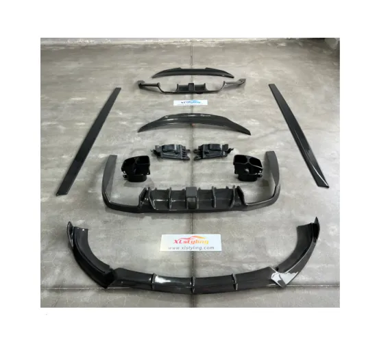 Carbon Fiber Aero Kit for BMW F80 & BENZ W213 - Facelift Conversion Front Lip Splitters, Diffuser, and Side Skirts