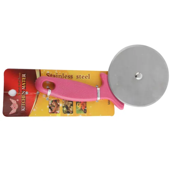 OEM Stainless Steel Pizza Cutter 4 in 1 with Plastic Handle