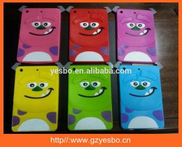 3D animal silicone case for ipad mini
