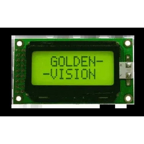 Módulo LCD monocromo de mazorca 8x2