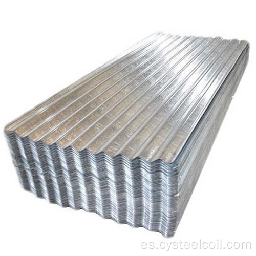 Placa de acero corrugado galvanizado
