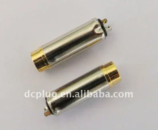 Copper rod, nickel plating 20.8L 3.5 dc socket for mobile phone