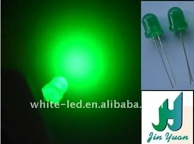 10mm green diffused LEDs