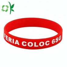 High Quality Printed Logo Silicone Bracelet for Sale