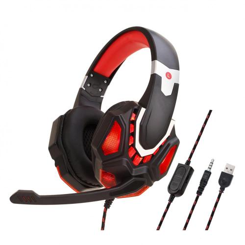 headset para jogos de iluminação LED com molde privado