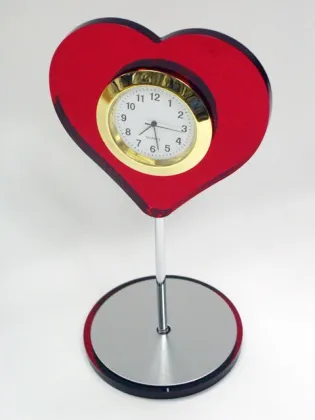 Yellow Sunflower Shape funny desk clocks