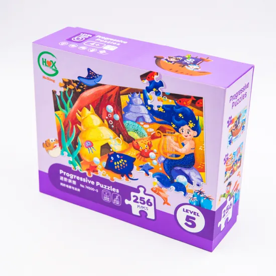 2024 Top Cardboard Puzzles: 100-100 Piece Sawtooth Designs for Both Children and Adults
