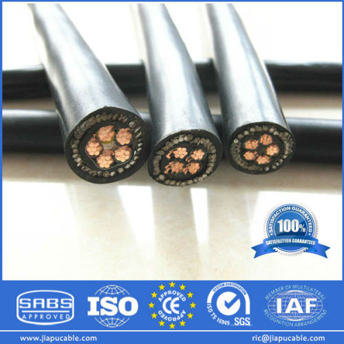 Direct Factory Supply Copper Core PVC Insulated Aerial Service Concentric Cable