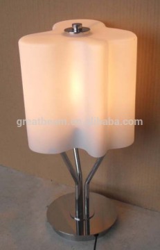 Modern metal and glass shade table lamp B2203