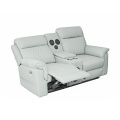 Poder de cuero genuino reclinando loveseat